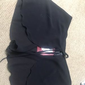 brand new with tags black ballet wrap skirt